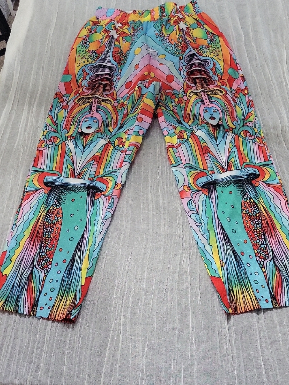 Colorful Medium Pull On Pants With Elastic Waistband And Pockets - Picture 2 of 8